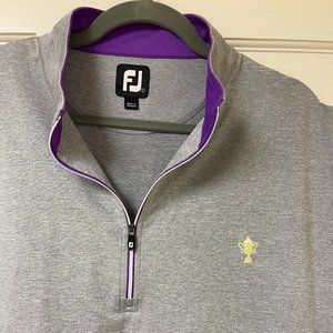 Foot Joy Vest Size L Large Grey Purple Honors Course Logo Tennessee